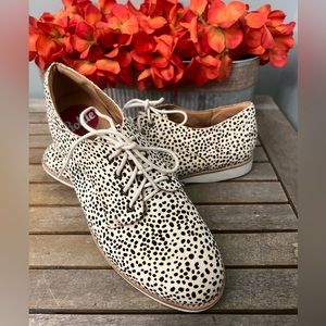 Rollie Snow Leopard Loafer Flat Shoes Size EU 38